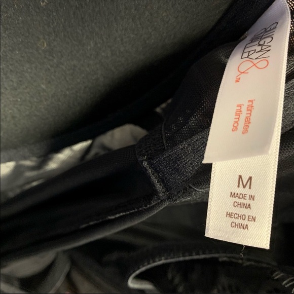 Gilligan & O’Malley Size Medium Black Sheer Intimate Push-Up Babydoll - Picture 5 of 7